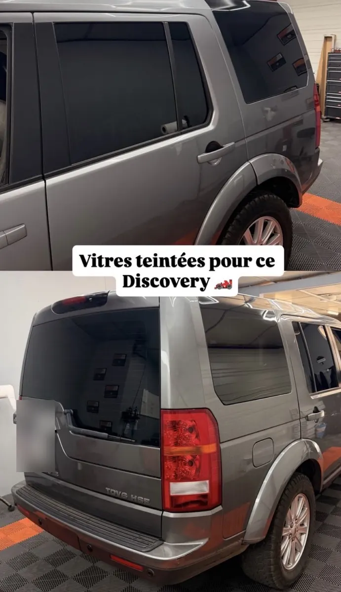Land Rover Discovery avec vitres arrière teintées